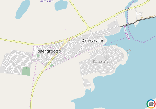 Map location of Deneysville