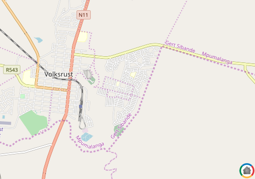 Map location of Vukuzakhe