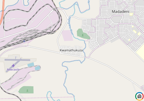 Map location of Kwamathukuza
