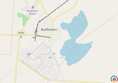 Map location of Bultfontein