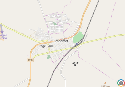 Map location of Brandfort