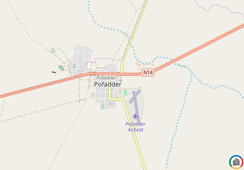 Map location of Pofadder