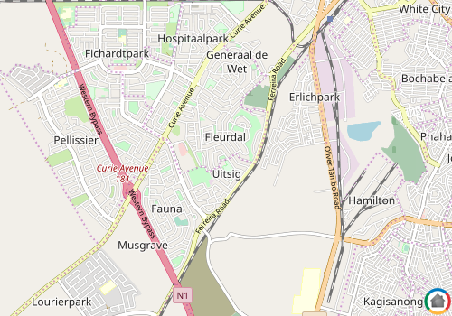 Map location of Uitsig