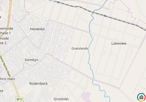 Map location of Grasslands