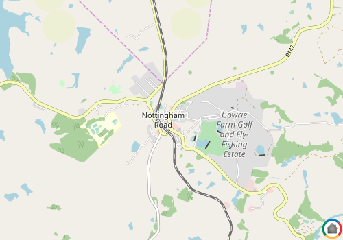 Map location of Nottingham Road