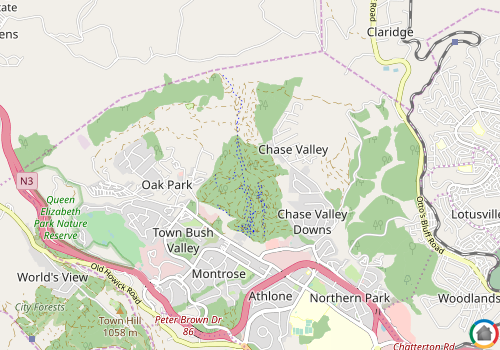 Map location of Chase Valley