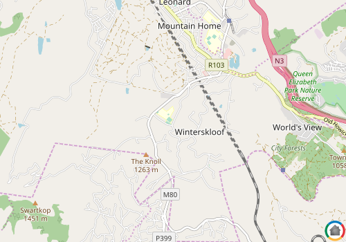 Map location of Mount Michael