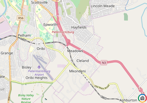 Map location of The Meadows