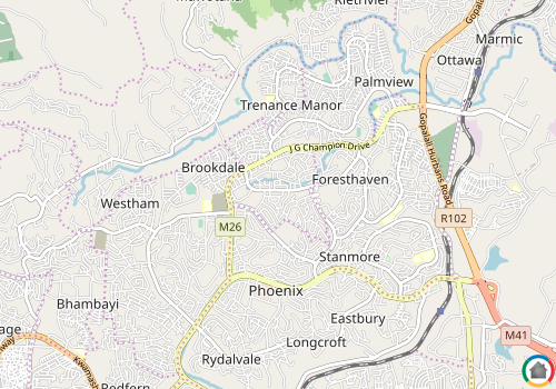 Map location of Caneside