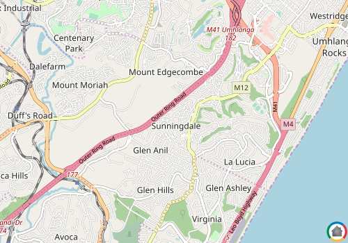 Map location of Sunningdale - DBN