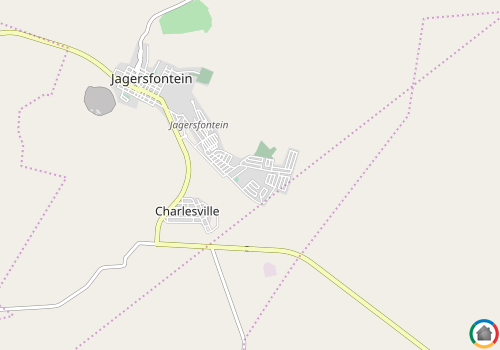 Map location of Jagersfontein