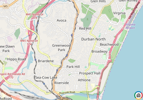 Map location of Park Hill