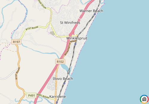 Map location of Winklespruit