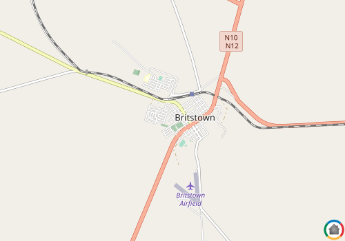 Map location of Britstown