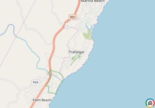 Map location of Trafalgar