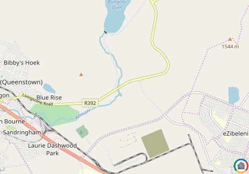 Map location of Queenstown