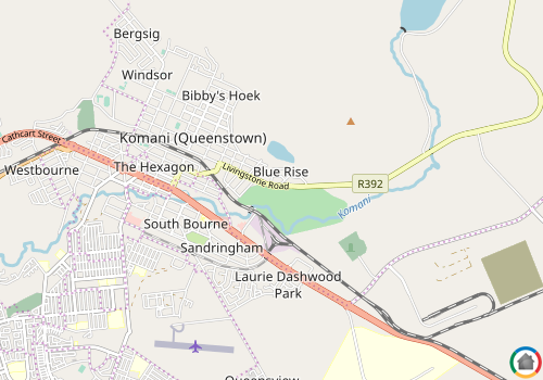 Map location of Blue Rise