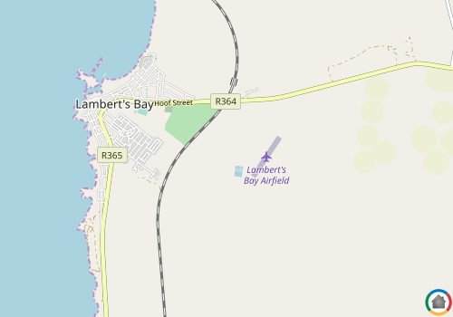 Map location of Lamberts Bay