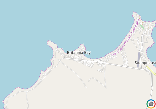 Map location of Britannia Bay