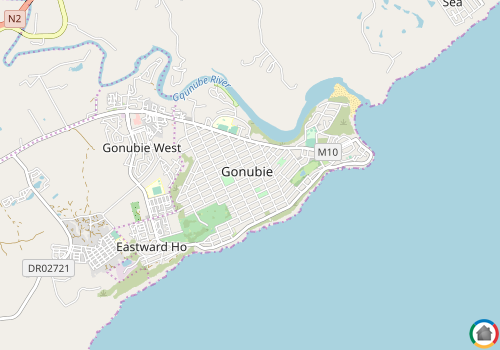 Map location of Gonubie