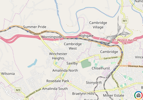 Map location of Cambridge West