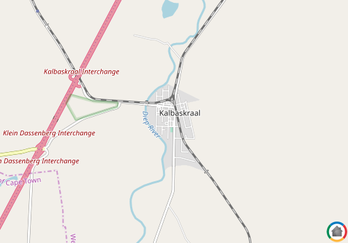 Map location of Kalbaskraal