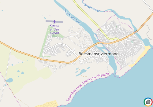 Map location of Boesmansriviermond