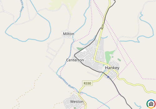 Map location of Hankey