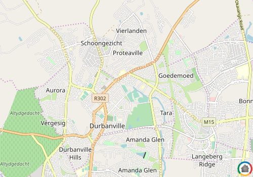 Map location of Durbanville  