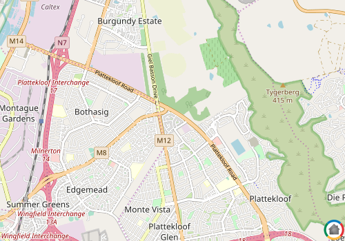 Map location of Kleinbosch