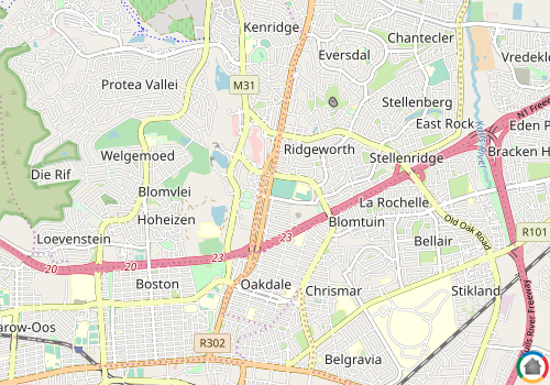 Map location of Bo Oakdale