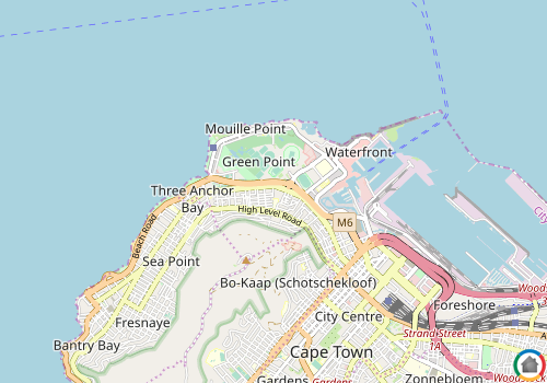Map location of Green Point