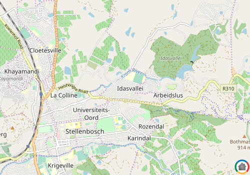 Map location of Idasvallei