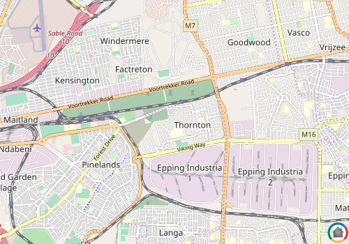 Map location of Thornton
