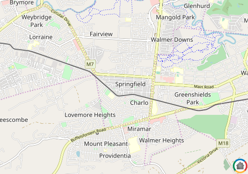 Map location of Springfield
