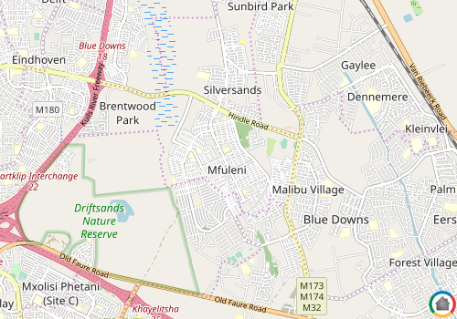 Map location of Fairdale