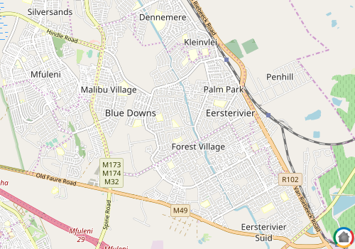 Map location of Forest Heights