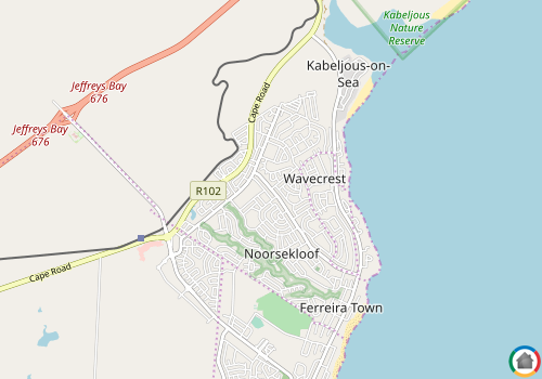 Map location of Wavecrest