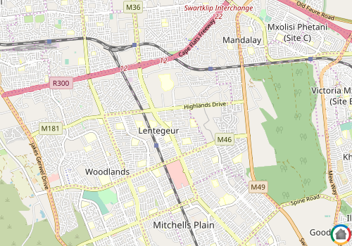 Map location of Lentegeur