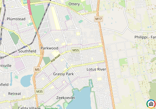 Map location of Lotus River