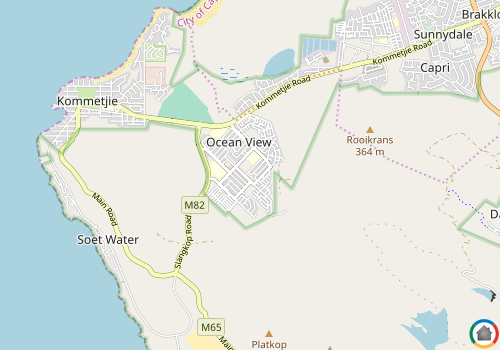 Map location of Ocean View - CPT