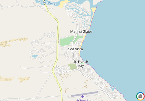 Map location of St Francis Bay