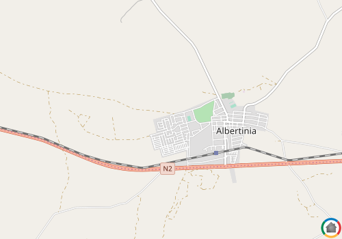 Map location of Albertinia