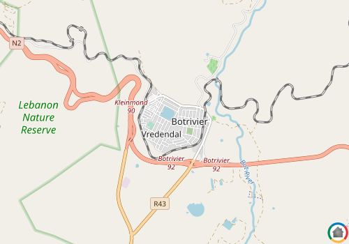 Map location of Bot River