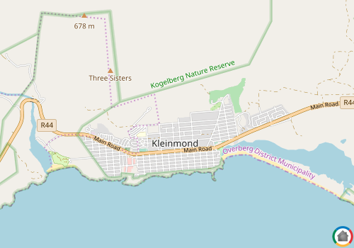Map location of Kleinmond