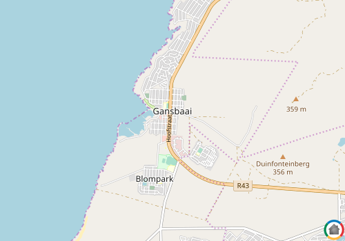Map location of Gansbaai
